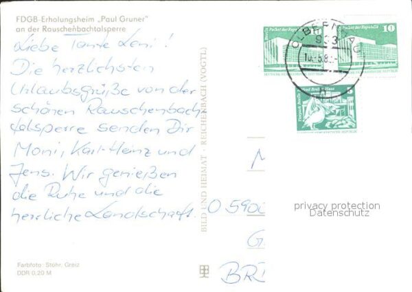 Rauschenbachtalsperre FDGB Erholungsheim Paul Gruner – Bild 2