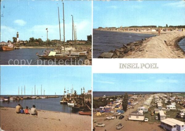 Insel Poel Hafen Leuchtturm Mole Zeltplatz