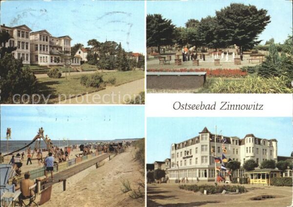 Zinnowitz Ostseebad Promenade Minisportanlage Kegelbahn Str
