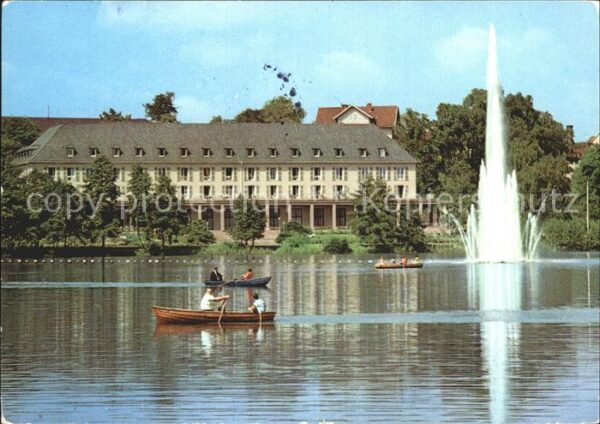 Bad Salzungen Kurhaus am Burgsee Fontäne
