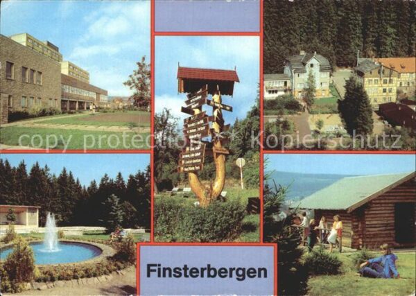 Finsterbergen FDGB Heim Wilhelm Pieck Wegweiser Betri