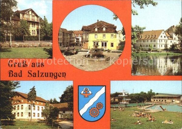 Bad Salzungen Fremdenheim Joos Marktbrunnen Hufeland