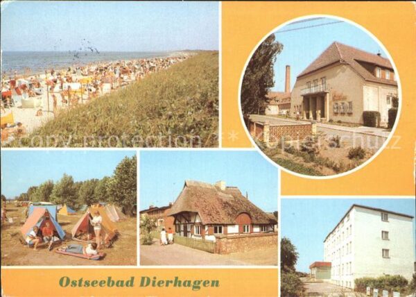 Dierhagen Ostseebad Strand FDGB Heime Ernst Moritz Arndt un
