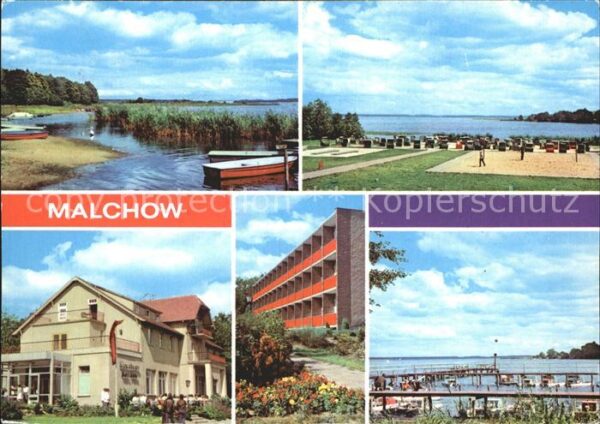 Malchow Fleesensee Strandpartie Wirtschaftsgebä