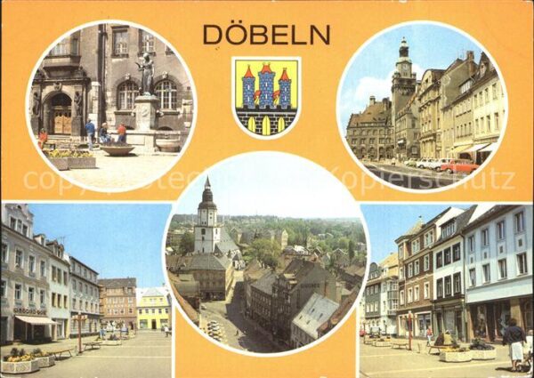 Doebeln Schlegel Brunnen Rathaus Ernst Thälmann