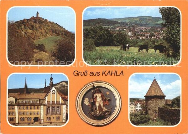 Kahla Thueringen Leuchtenburg Rathaus Wappen Wehrturm St