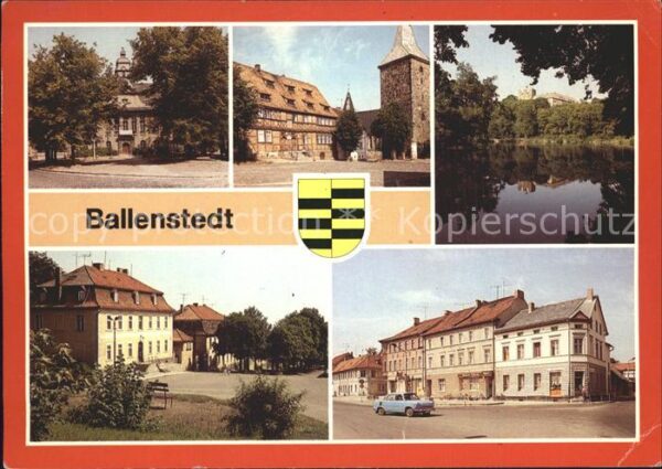 Ballenstedt Rathaus Alter Markt Schlossteich Wilhel