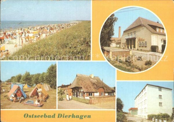 Dierhagen Ostseebad Strand FDGB Heime Ernst Moritz August u