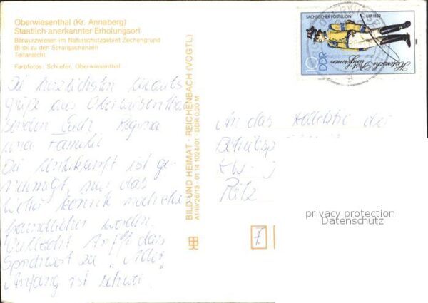 Oberwiesenthal Erzgebirge Bärwurzwiesen Zechengrund Sprungschanze – Bild 2