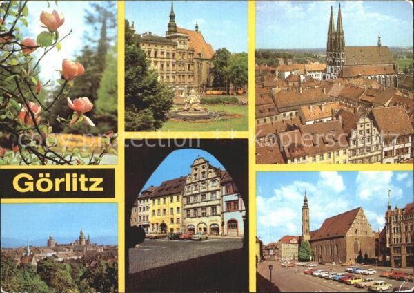 Goerlitz Sachsen Stadtpark Platz der Befreiung Teilansic