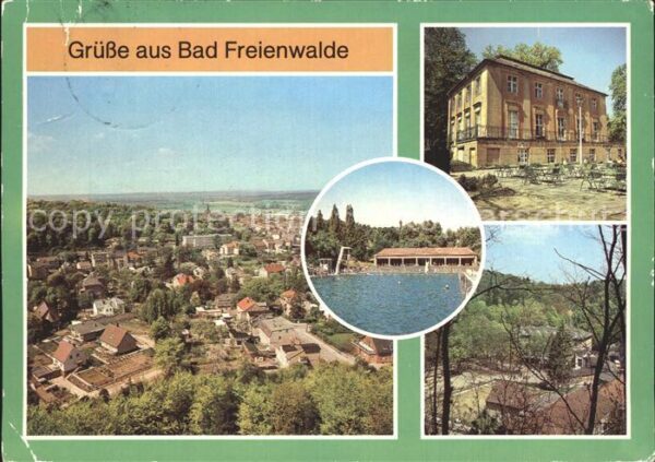 Bad Freienwalde Totalansicht Aussichtsturm Freibad Kult