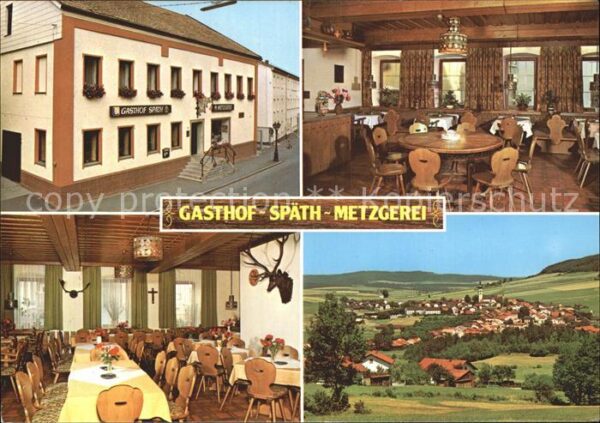 Neukirchen Heilig Blut Gasthof Späth Metzgerei Gastraum Panora
