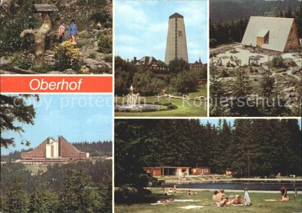 Oberhof Thueringen Botan Garten FDGB Erholungsheime Rennst