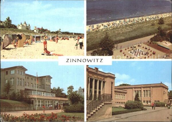 Zinnowitz Ostseebad Strand Sportanlage Fliegeraufnahme Haus