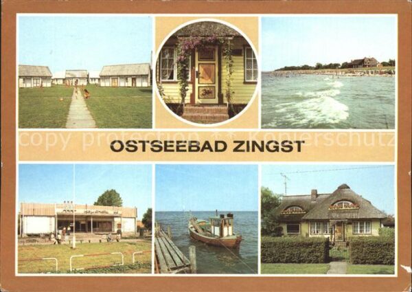 Zingst Ostseebad Bungalowdorf Bemalte Tür Strand Kaufhal