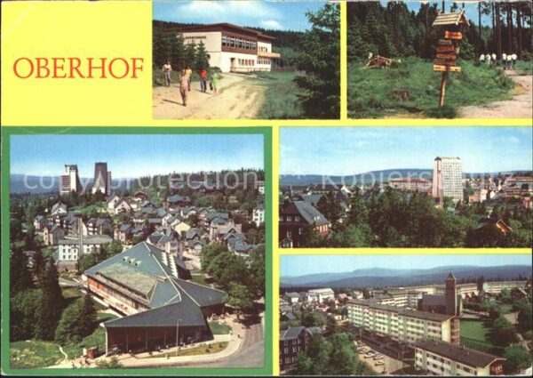 Oberhof Thueringen HOG Schanzenbaude Wanderwegweiser Inter