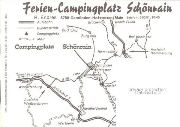 Hofstetten Main Campingplatz Schönrain Ruine Tischtenni – Bild 2