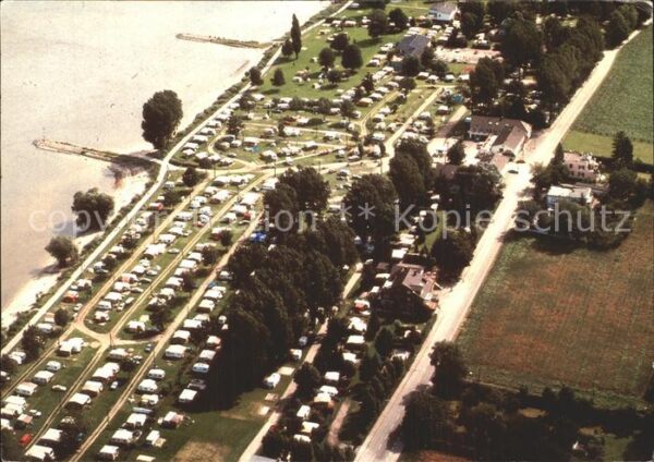 Koeln Rhein Campingplatz Berger Fliegeraufnahme