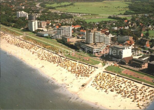 Duhnen Nordsee Fliegeraufnahme
