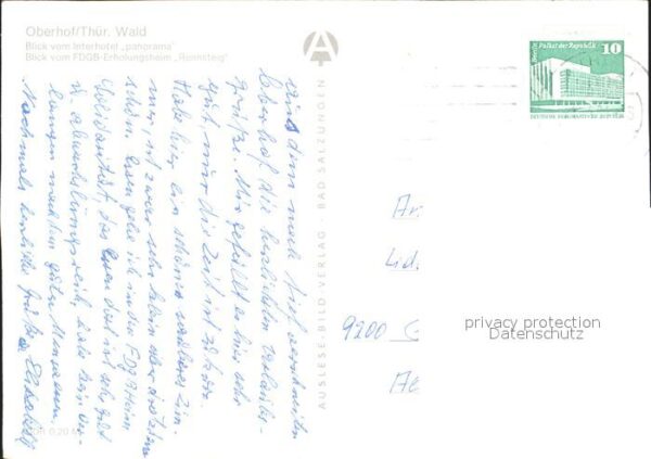 Oberhof Thueringen Interhotel Panorama FDGB Erholungsheim – Bild 2