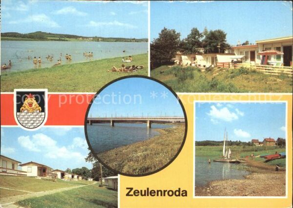 Zeulenroda-Triebes Strandbad Bungalowdorf Brücke Talsperre