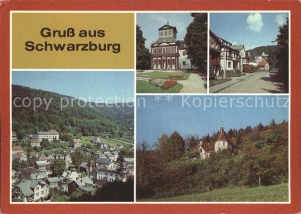 Schwarzburg Thueringer Wald Teilansichten Kaisersaalgebäude Unterer