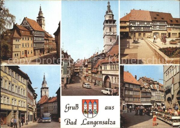 Bad Langensalza Schloss Kornmarkt Bonifaciusgasse Markt