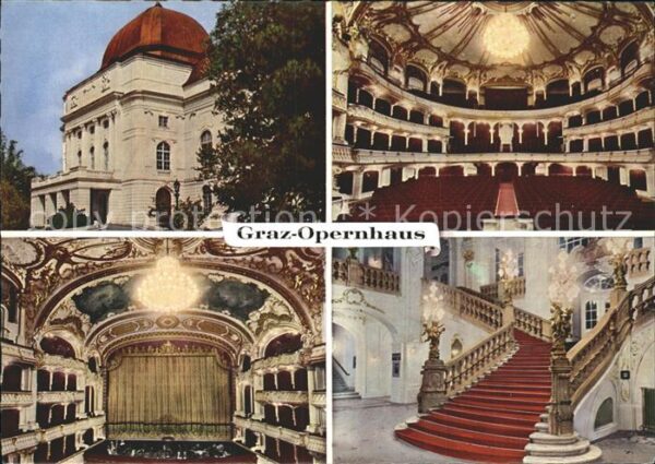 Graz Steiermark Opernhaus Inneres Treppenaufgang