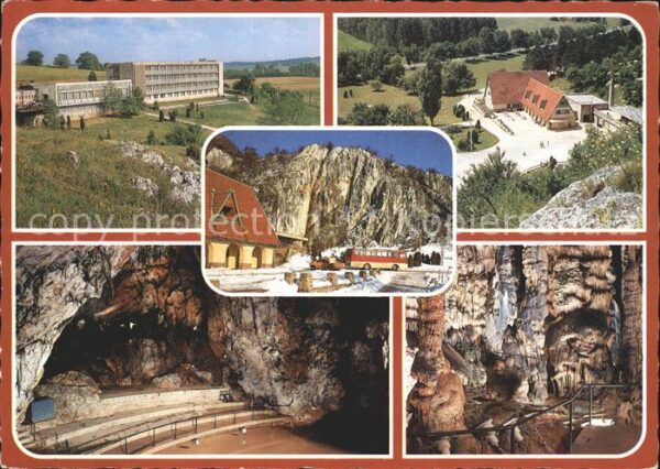 Aggtelek Gebäude Fliegeraufnahme Reisebus Höhle