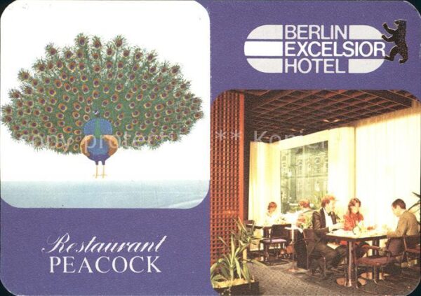 Berlin Excelsior Hotel Restaurant Peacock