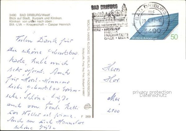 Bad Driburg Stadt Kurpark Kurkliniken Fliegeraufnah – Bild 2