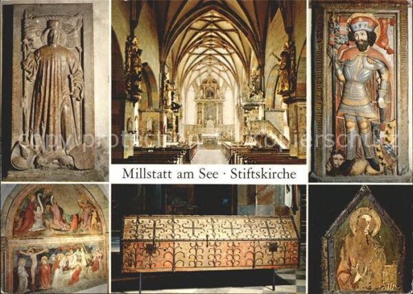 Millstatt Millstaettersee Stiftskirche Grabsteine von Siebenhirte