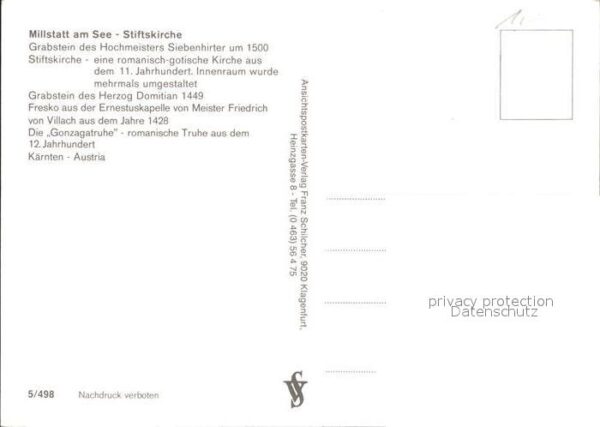 Millstatt Millstaettersee Stiftskirche Grabsteine von Siebenhirte – Bild 2