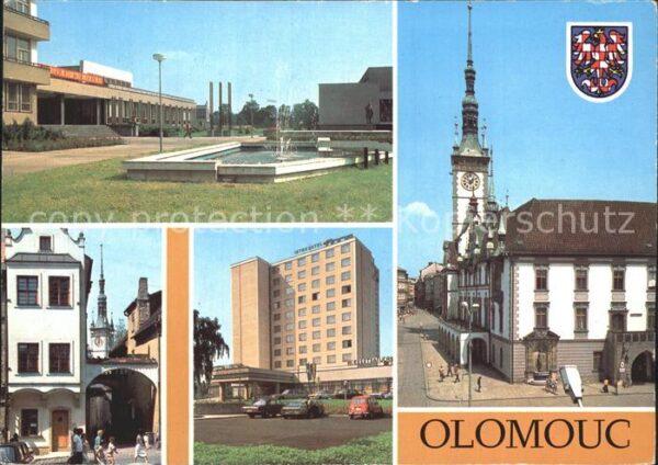 Olomouc Pomnik Klementa Gottwalda a budova OV K