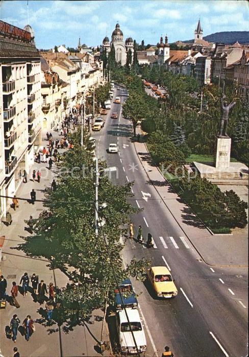 Tirgu Mures Strassenpartie Rosenplatz