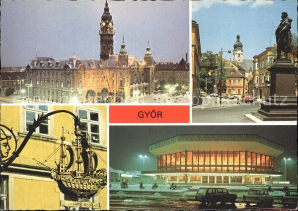 Gyoer Schloss Denkmal Restaurant Stadthalle