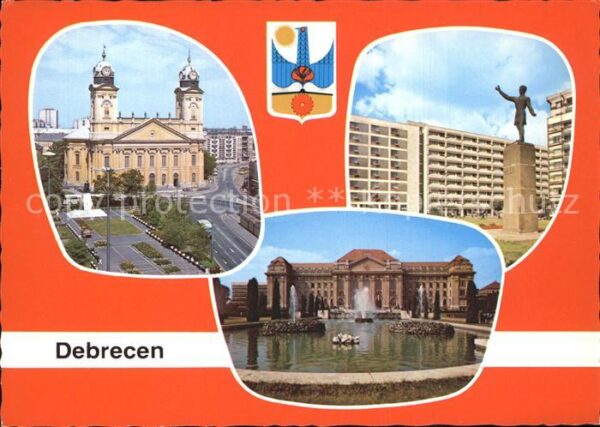 Debrecen Debrezin Schloss Hochhäuser Denkmal Park