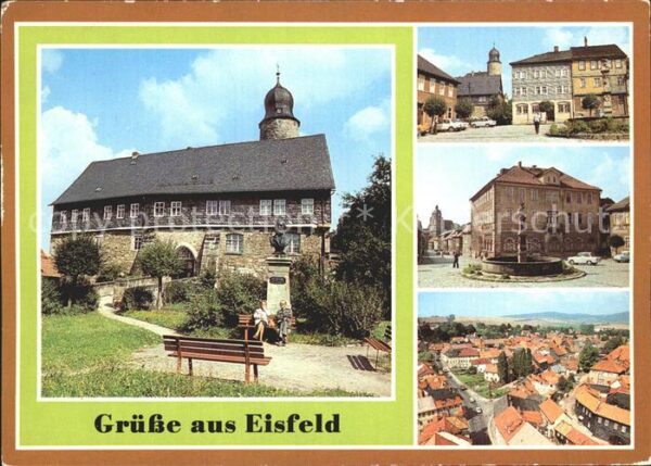 Eisfeld Schloss Markt Rathaus Blick vom Kirchtu