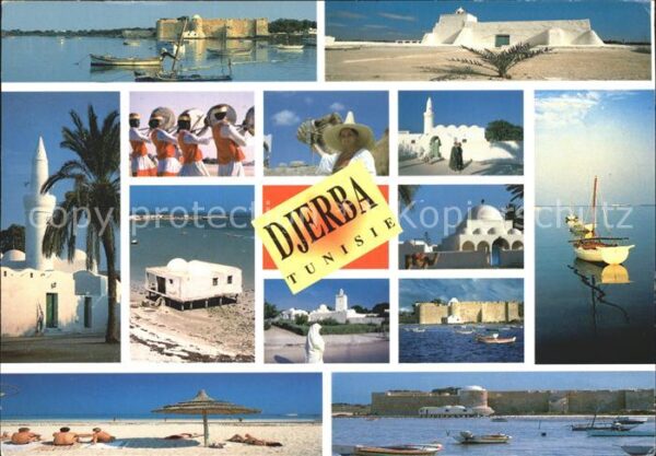 Djerba Strandpartien Schlösser Moscheen Folklo