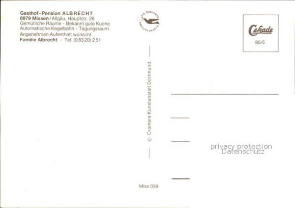 Missen Oberallgaeu Gasthof Pension Albrecht Gaststube Orts – Bild 2