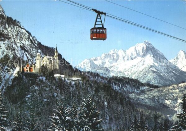 Fuessen Allgaeu Tegelbergbahn Schwangau mit Schloss Sch