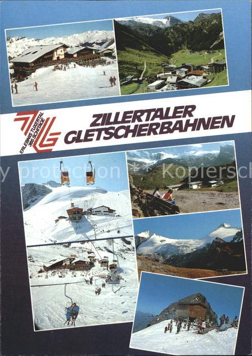 Zillertal Tirol Zillertaler Gletscherbahnen Teilansicht