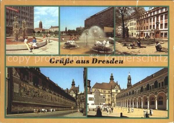 Dresden Glasbrunnen Pirnaischer Platz Prager St