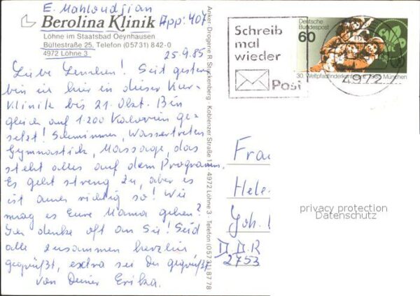 Loehne Berolina Klinik Speisesaal Hallenbad – Bild 2