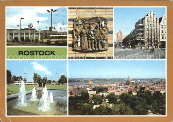 Rostock Hauptbahnhof Terrakotta Giebelhaus Kröp
