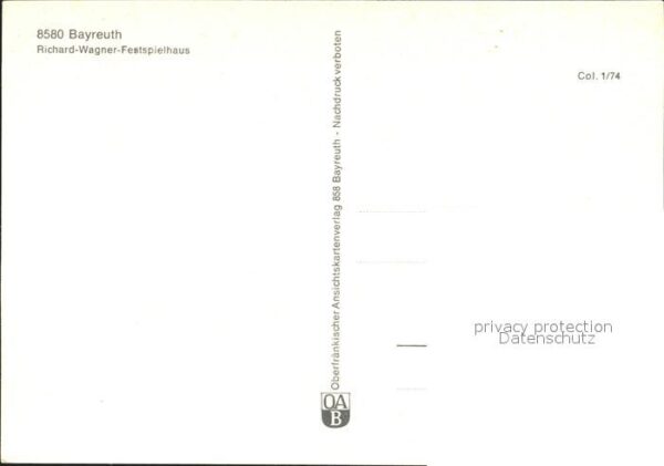 Bayreuth Richard Wagner Festspielhaus – Bild 2