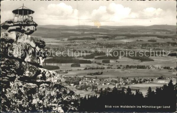 Waldstein Fichtelgebirge Blick vom Aussichtspavillon Waldstein i