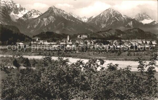 Fuessen Allgaeu mit Schlicke Vilser Kegel Rossberg und