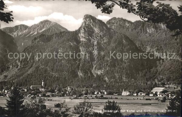 Oberammergau mit Kofel und Notkarspitze