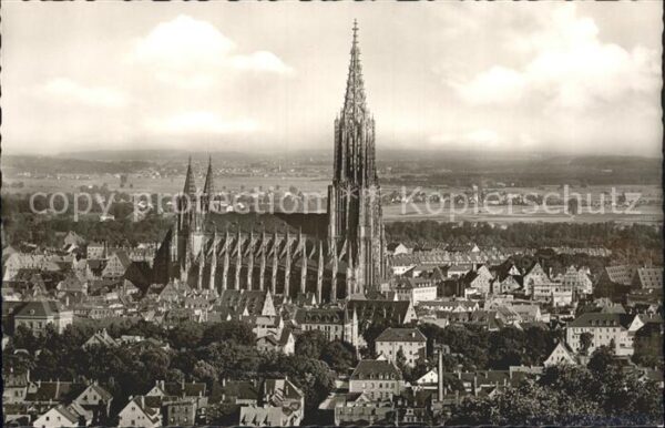 Ulm Donau Panorama mit Münster